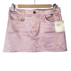 GUESS JEANS mini skirt pink size 26 BRAND NWT